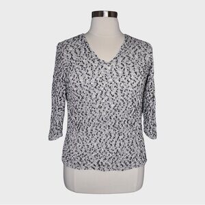 J Jill Marled Open Knit Lightweight Sweater Top